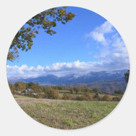 Kalabriens land runt klistermärke