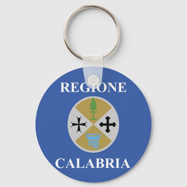 Kalabriens region flagga italien county magnets nyckelring (Framsida)
