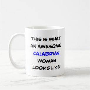 kalabriska kvinna, fantastisk kaffemugg