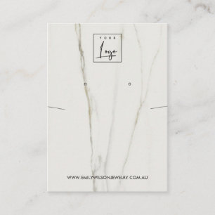 KALACATTA MARBLE STRUKTUR NECKLAS ÖKNING VISNING VISITKORT