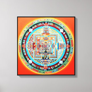 Kalachakra Buddhist Mandala Canvastryck