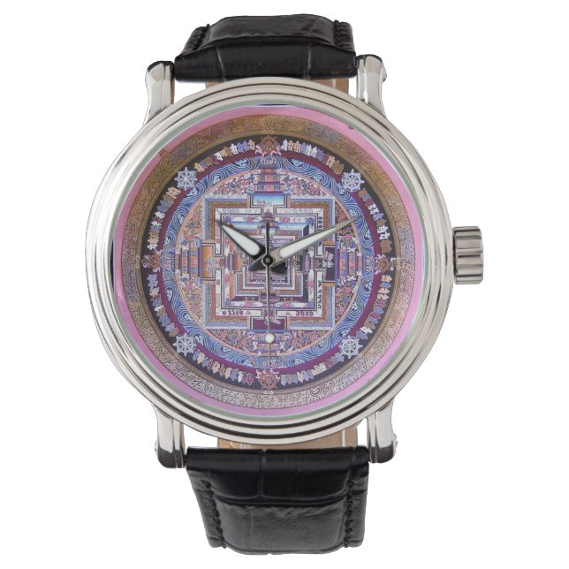 Kalachakra mandala armbandsur (Framsida)