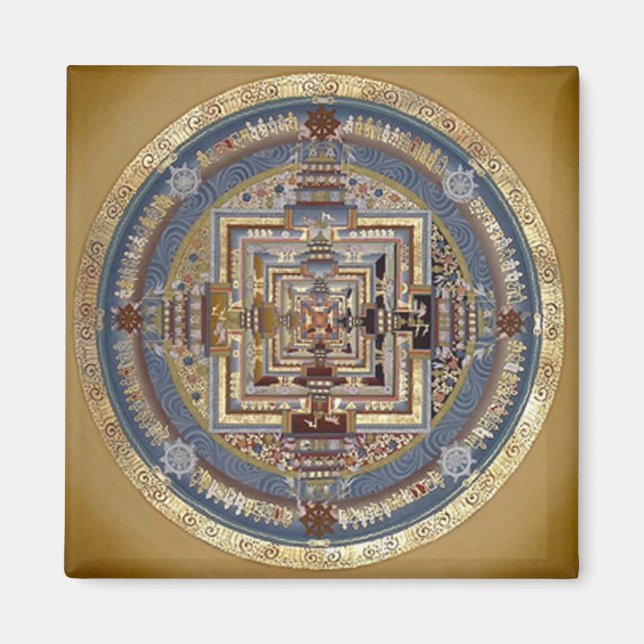 Kalachakra Mandala B Magnet (Framsidan)