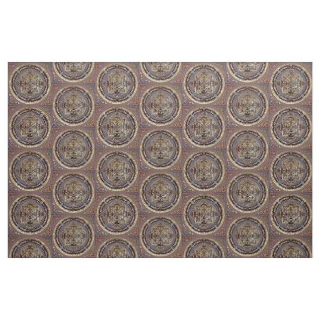 Kalachakra Mandala ett tyg (Fat Quarter)