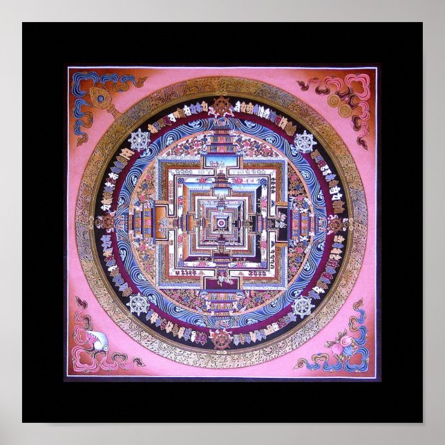 Kalachakra Mandala Poster (Framsidan)