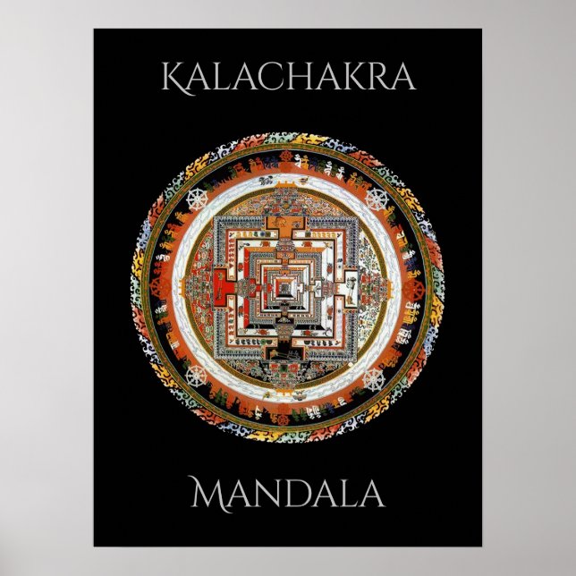 Kalachakra Mandala Poster (Framsidan)