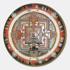 Kalachakra Sand Mandala Runt Klistermärke