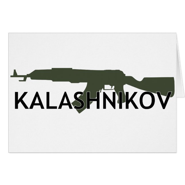 ** KALACHNIKOV ** HÄLSNINGSKORT (Framsidan Horizontal)