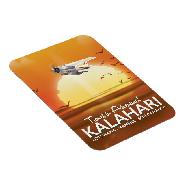 Kalahari-ökenäventyr resaffisch magnet (Högersidan)