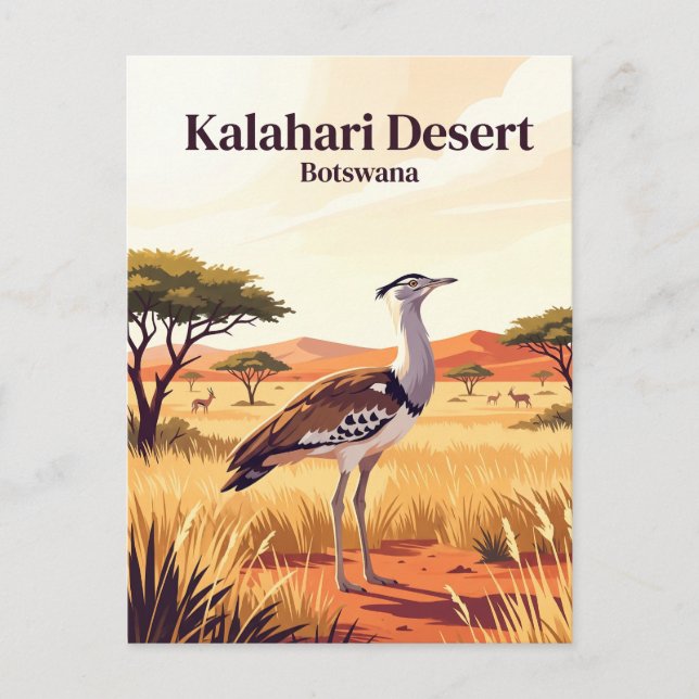 Kalahariöknen Botswana Vykort (Framsida)