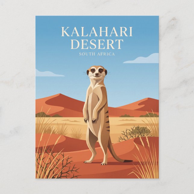 Kalahariöknen Sydafrika Vykort (Framsida)