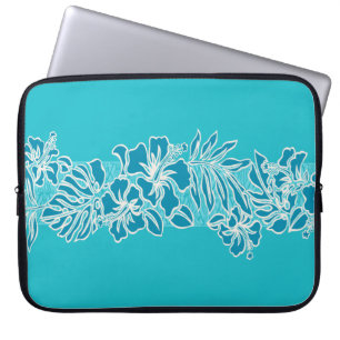 Kalaheo Hawaiian Hibiscus Tapa Laptop Wetdress Bag Fodral