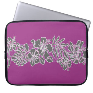 Kalaheo Hawaiian Hibiscus Tapa Laptop Wetdress Bag Sleeve