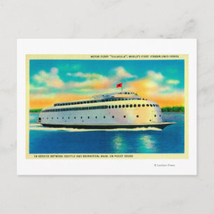 Kalakala Ferry, World's First Streamlines Vykort