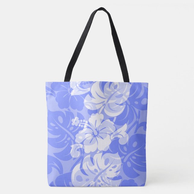 Kalakaua Gräns Hawaiian Hibiscus Beach Bag Tygkasse (Framsida)