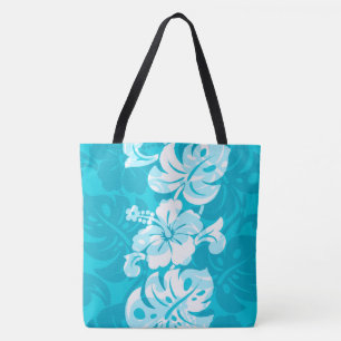 Kalakaua Gräns Hawaiian Hibiscus Beach Bag Tygkasse