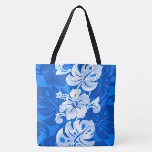 Kalakaua Gräns Hawaiian Hibiscus Beach Bag Tygkasse