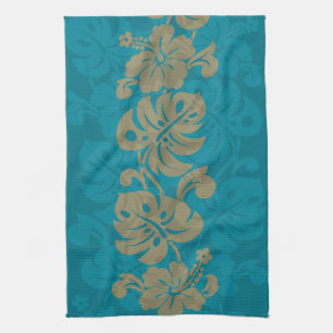 Kalakaua Hawaiian Hibiscus Gräns KL303 Kökshandduk