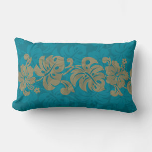 Kalakaua Hawaiian Hibiscus Gräns KL303 Lumbarkudde