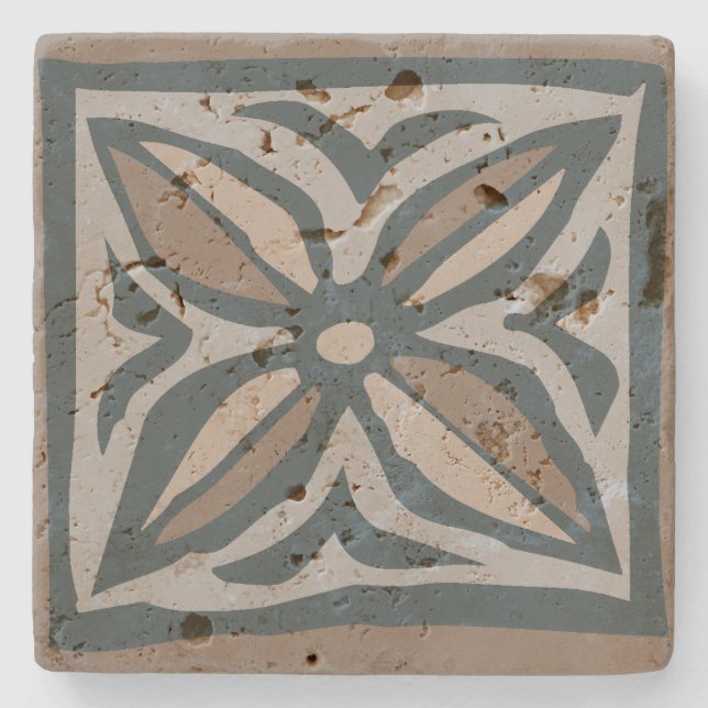 Kalakaua Hawaiian Tropical Tapa KL302 Underlägg Sten (Framsidan)