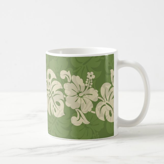 Kalakaua Hawaiiansk Hibiskus Kant KL301 Kaffemugg (Höger)