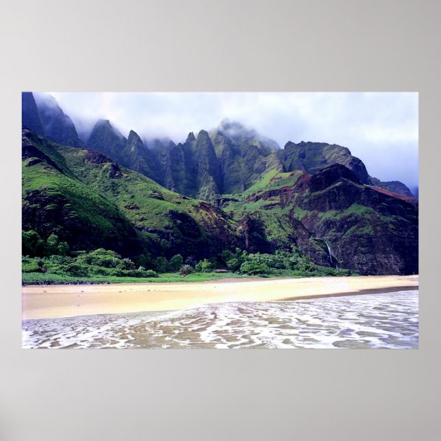 Kalalau Beach Skriv ut Poster (Framsidan)