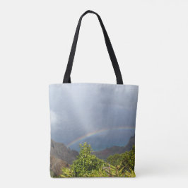 Kalalau Rainbow All-Over Tote Tygkasse