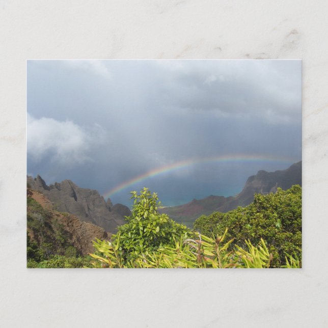 Kalalau Rainbow Postcard Vykort (Framsida)