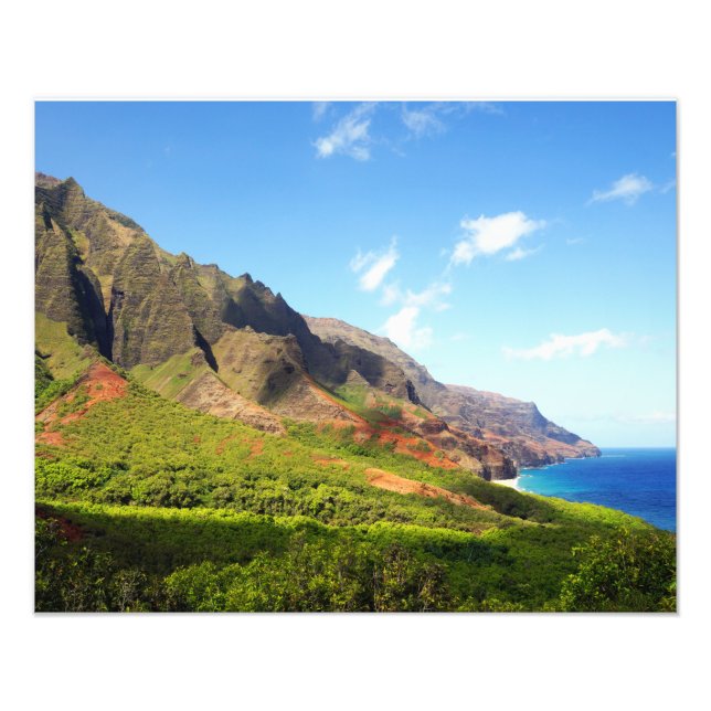 Kalalau Valley Kauai Hawaii Fototryck (Framsidan)