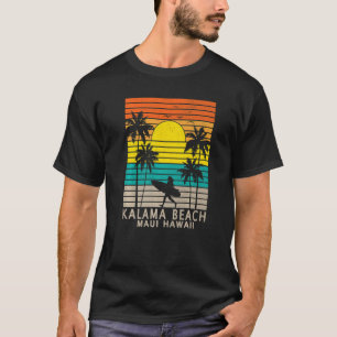 Kalama Beach Maui Hawaii Surfing Surfer Girl Women T Shirt