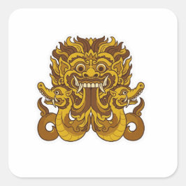 Kalamakara Fyrkantigt Klistermärke