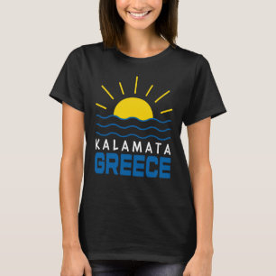 Kalamata Grekland Solsken Och Havsvågor Dam T Shirt