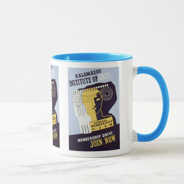 Kalamazoo institut av konster - WPA-affischen - Mugg (Höger)