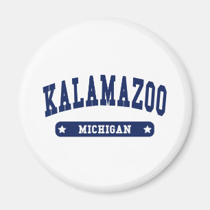 Kalamazoo Michigan College Stil T-skjortor Magnet
