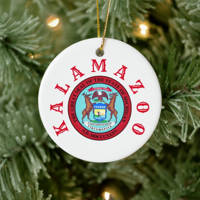 Kalamazoo Michigan Julgransprydnad Keramik (Träd)