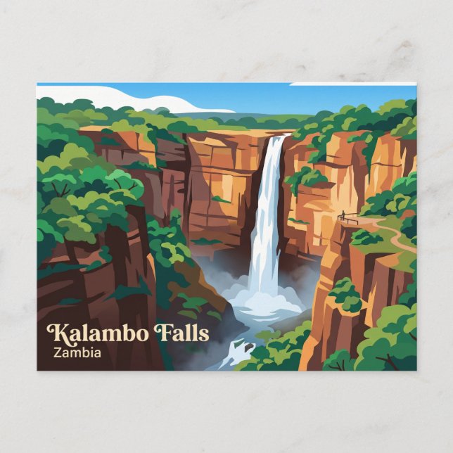 Kalambofallen Zambia Vykort (Framsida)
