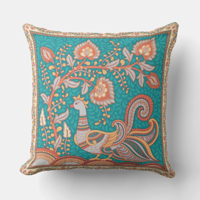 Kalamkari Kudde (Framsida)