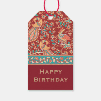 Kalamkari personlig namn & hälsning presentetikett