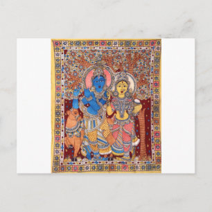KALAMKARI RADHA KRISHNA PAINTING VYKORT