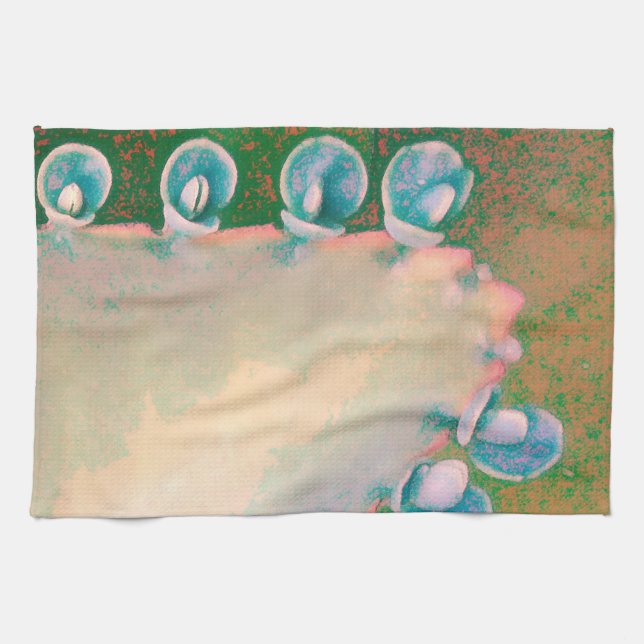 Kalanchoe Plant Abstrakt Kökshandduk (Horisontell)