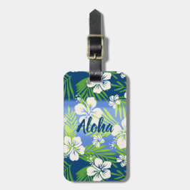 Kalani Tie Dye Blend Tropical Hibiscus - Blue Bagagebricka