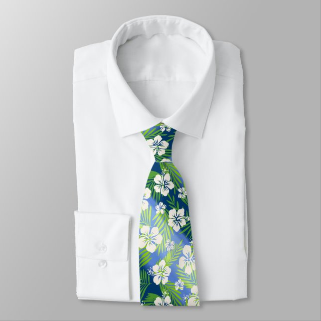 Kalani Tie Dye Blend Tropical Hibiscus - Blue Slips (Bunden)