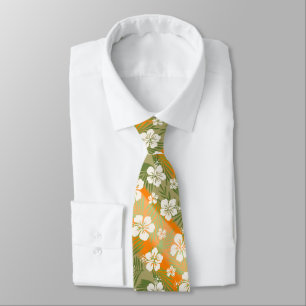 Kalani Tie Dye Blend Tropical Hibiscus - Orange Slips