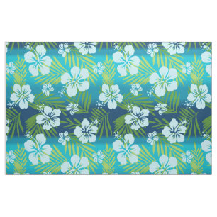 Kalani Tie Dye Blend Tropical Hibiscus - Teal Tyg