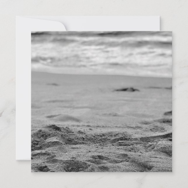 KALAPAKI BEACH, KAUAI FLAT GREETING CARD BLANK KORT (Framsida)