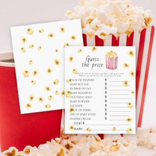 Kalas för bebis med popcorn - Gissa priset spel