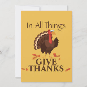 Kalas i kalkonens tecken Thanksgiving Julkort