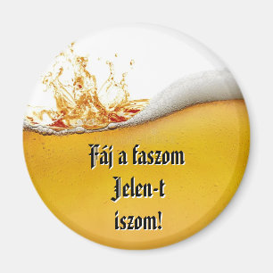 Kalas på kuken Jag dricker Jelen! kylskåpsmagnet