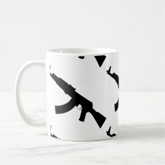 Kalashnikov ak 47 silhouette kaffemugg