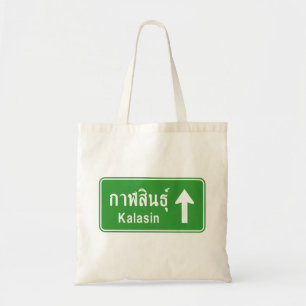 Kalasin ⚠ thailändska vägtrafikskylten ⚠ tygkasse